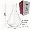 Decantador Rápido de Vinho Tinto Criativo Estilo Cascata de Iceberg, Dispensador de Vinho de Cristal de Luxo Leve de Alta Qualidade para Uso Doméstico e Comercial