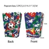 Festa com Tema de Futebol da Copa do Mundo Utensílios de Mesa Bandeiras de Futebol Pratos de Papel Copos de Papel Guardanapos de Papel Toalha Decorações da Copa do Mundo