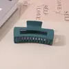 Pinza para el Cabello Mate Transfronteriza Tipo Pinza de Tiburón con Acabado de Alta Gama, Pinza de Garra Rectangular Simple de 13 cm, Tamaño Grande para Cabello Grueso, Accesorio para el Cabello para Mujer