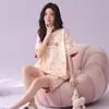 [Algodão Puro] Pijama Feminino Novo Verão 2026 Manga Curta Gola Redonda Shorts Pulôver Roupa de Casa Conjunto de Duas Peças