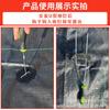 Gancho extractor de estacas de suelo en forma de U Negro-Verde Abre sellos de aceite Gancho curvo Extractor Herramienta de desmontaje Jardinería Gancho curvo galvanizado