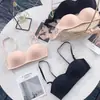Sujetador inalámbrico invisible de media copa estilo japonés con tirantes desmontables, espalda hermosa, sujetador push-up sexy, ropa interior de capa base, banda para el pecho