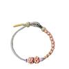 Pulseira de Lírio-do-Vale para Mulheres, Pulseira de Fio Vermelho Tecida à Mão Flor de Pessegueiro, Acessórios Vestíveis DIY Dourados e Prateados, Atacado de Corda Tecida à Mão