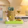 Adorno Portalápices de Panda con Alto Valor Estético, Caja de Almacenamiento de Papelería para Estudiantes, Decoración de Escritorio, Regalo de Vacaciones