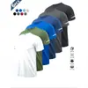 Camiseta Deportiva de Manga Corta para Hombre Multipièce Talla Europea Transpirable de Secado Rápido para Correr Azul Fútbol Entrenamiento Fitness Ropa Casual