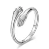 Anillos de Pareja de Lujo Ligero, Nuevo Diseño de Nicho, Anillos de Banda Lisa Ajustables para Hombres y Mujeres, Regalo de San Valentín