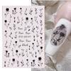 Adesivos de Nail Art Cross-border em estilo japonês, borboleta colorida para meninas, rosa, lindo adesivo de unha de borboleta azul