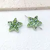 Cadena de Teléfono Móvil DIY de Estrella de Cinco Puntas con Estampado de Leopardo Colorido de 23 mm, Cuentas Sueltas para Joyería, Pulsera, Collar, Accesorios Acrílicos