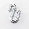Gancho en S electrogalvanizado material de alta resistencia eslabón de gancho simple anillo de cable de acero cadena resistencia alta tensión