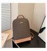 Mochila Bolso de Mujer 2024 Otoño Nuevo Estilo Coreano Moda Viajero Commuter Compras Retro Estampado Mochila Distintiva