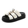 [Personalizado] Sandalias Ba310 para Mujer 2024 Nuevo Estilo Caliente Verano Ropa de Exterior Más Fácil de Combinar Suela Gruesa Suela Suave Suela Plana Elevada