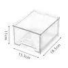 Caja de almacenamiento de cosméticos transfronteriza, almacenamiento transparente de acrílico tipo cajón para medicamentos y papelería, almacenamiento de escritorio apilable