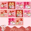 Sobres Rojos de Cachorros de Dibujos Animados para Bodas, Usados para Juegos Como Lanzar y Bloquear la Puerta, con Palabras Felices, y Pueden Ser Usados como Sobres de Regalo