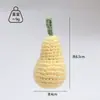 Llavero Hilo Crochet Muñeca Fruta Caqui Cacahuete Manzana Juguete Tejido Hecho a Mano Producto Terminado Colgante Tejido