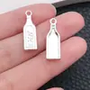 Colgantes de aleación retro de plata brillante transfronterizos, serie de vino, charms para pulsera, collar, llavero, accesorios de joyería