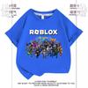 Ropa de Roblox, camiseta de verano de manga corta para niños, ropa para niños, camiseta de fondo para niños y niñas de tallas medianas y grandes