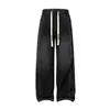 Ropa para Hombre Shanggu: Comercio Transfronterizo Denim Europeo y Americano Exclusivo Calle Alta Vintage Tendencia Marca Cintura Elástica Cordón Pantalones Rectos