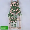 Decoraciones de flores artificiales, alto valor estético, varias especificaciones, rosa y plantas colgantes para decoración de interior, balcón, celebración y festividades