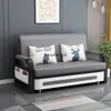 Cama Plegable de Doble Uso Extensible para Apartamento Pequeño, Sofá Plegable Multifuncional para Sala de Estar, Sofá Cama de Tejido Técnico Lavable para Dormitorio