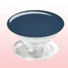 Soporte de Agarre para Teléfono de Silicona Transparente con Logo, Tipo Adhesivo Plegable, Color Sólido Simple Macaron, Soporte de Regalo para Ver Películas