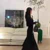 Vestido Largo Adelgazante de Cintura Estilo Hepburn Francés Primavera y Otoño Nuevo Vestido Base Elegante Paso a Paso Vestido Cola de Pez Flor de Loto