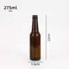 Suministro directo de fábrica botella de vidrio marrón de 330ml500ml botella de cerveza botella vacía botella de refresco botella de bebida en stock al por mayor