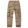2026 Cross-Border Amazon Primavera Novo Estilo Europeu e Americano Tamanho Grande Lavado Moda Multicor Casual Jogger Calça Cargo para Homens