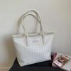 Bolsa de Mano Tejida de Alta Gama para Comercio Exterior con Patrón para Mujer 2025 Nueva Bolso de Hombro Casual Gran Capacidad Bolso de Axila