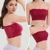 Sujetador Strapless de Encaje Floral para Mujer Talla Grande con Tirantes Elásticos, Sujetador Strapless Invisible para Comercio Transfronterizo, Estilo Europeo y Americano