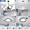 Lámpara de araña para sala de estar Moderna Simple Elegante Iluminación Zhongshan Guangdong Paquete completo para toda la casa Combinación Frijol Mágico Dormitorio Comedor Luz Principal