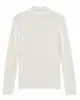 Suéter de Punto de Lana con Cuello Alto Medio, Prenda Base de Cachemira de Moda Otoño/Invierno 2026 para Mujer, Ropa Interior Adelgazante