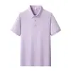 Camisa tipo polo de trabajo personalizada para mujeres y hombres, ropa corporativa de verano de manga corta con estampado de logotipo, color liso, camiseta transpirable y agradable para la piel