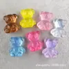 Clipes para el Cabello con Purpurina de Gelatina Caseros DIY Accesorios de Resina para Manualidades Oso de Peluche para Niños Material para Accesorios del Cabello Pegamento de Crema Funda para Teléfono Móvil