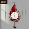 Reloj de Pared Polaris para Sala de Estar Hogar Vela Reloj de Pared Distintivo de Lujo Famoso en Internet Lujo Ligero Arte Moda Colgante de Pared Restaurante