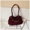 Bolso de mano plisado retro de nicho para mujer, nuevo bolso de hombro casual de moda 2026, bolsa de mano versátil de gran capacidad