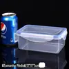 Caixa Retangular para Conservar Frescos de Geladeira, Pote Plástico Resistente ao Calor para Micro-ondas, Recipiente para Alimentos, Caixa Selada para Armazenamento de Frutas, Grau Alimentício