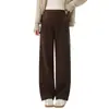 Calça de Maternidade com Forro de Fleece para Primavera e Outono, Calça Larga Grossa, Novo Estilo 2026, Calça Longa Não Apertada para Gestantes
