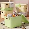 Caja de almacenamiento para artículos diversos de escritorio, para el hogar, para juguetes, refrigerios, dormitorio, sala de estar, con tapa de plástico, cesta de almacenamiento.