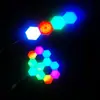 Luminária de parede interna hexagonal criativa de tamanho grande decoração de parede de fundo de TV luminária quântica de tamanho grande emenda