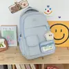 Mochila Estudantil Estilo Coreano Grande Capacidade Bolsa Ita Bidimensional Mochila Dupla de Ombro Estudantil Bolsa Ita com Insígnia Transparente Mochila Estudantil