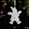 Decorações de Natal Gangheng, suprimentos para arranjo de cena da série branca brilhante, porta-guirlanda de cipó, pingente de loja, enfeite pendente