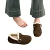 Zapatos tipo Birkenstock con forro de felpa para mujer, nueva colección otoño/invierno 2026, mocasines cálidos, botines sin cordones para la nieve y zapatos de algodón