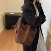 Bolso Tote Versátil Esmaltado de Gama Alta para Mujer Principios de Otoño Bolso de Hombro/Axila Simple para el Uso Diario