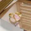 Anel Aberto Colorido Popular Vintage Retrô Esmaltado para Mulheres, Anel de Personalidade de Luxo Leve de Nicho