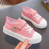 Zapatos de Lona Estilo Coreano para Niños, Transpirables de Verano Nuevos Modelos, Zapatos de Tela de Moda para Niñas, Tenis para Niños con Suelas Suaves, Zapatos de Moda para Niños