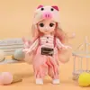 Caixa de presente com traje de princesa para boneca de 17cm, roupas para instituições de treinamento de crianças e meninas, podem ser trocadas, atacado