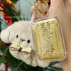 Llavero Dorado de Fortuna y Prosperidad, Colgante de Bolsa de la Suerte de Oro Puro, Regalo de Bendición para Fiestas, Regalo de Atracción para Tienda de Oro, Al por Mayor