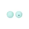 Cuentas de Silicona de 15 mm, Redondas para Pulsera de Abalorios DIY, Llavero, Accesorios para Joyería, Cuentas Sueltas al por Mayor en Stock