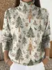 Cruce de fronteras 2025 Amazon Nuevo Cardigan Suéter Casual con Estampado