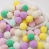 Poliéster Color Alta Elasticidad Pompon Bola de Felpa Pequeña Niños de Jardín de Infancia DIY Decoración Hecha a Mano Material Accesorios Pompon Pequeño